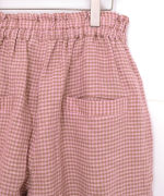 リネンギンガムチェック　パンツ